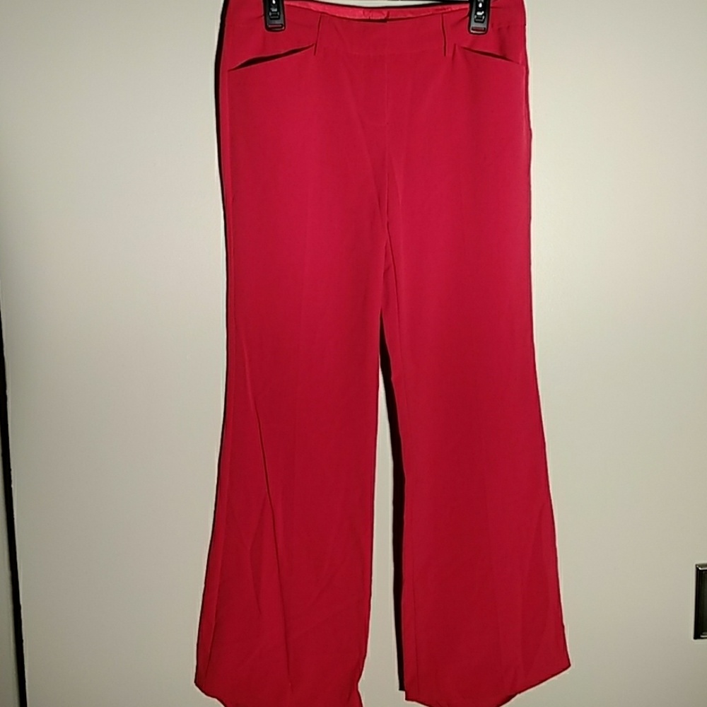 Red dress pants